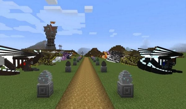 Dragons in MCPE